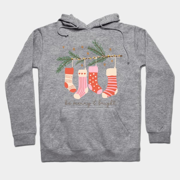 Hand Drawn Christmas Socks Funny Hoodie by Culnaneandreas.Fashion